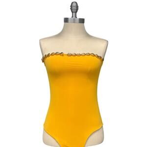 SEASHELL Nancy One Piece Swimsuit In Bergamotto Size Small